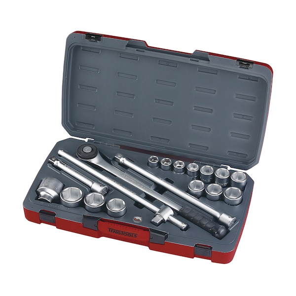 T3418-6 - 18 Piece 3/4" Drive Metric Socket Set